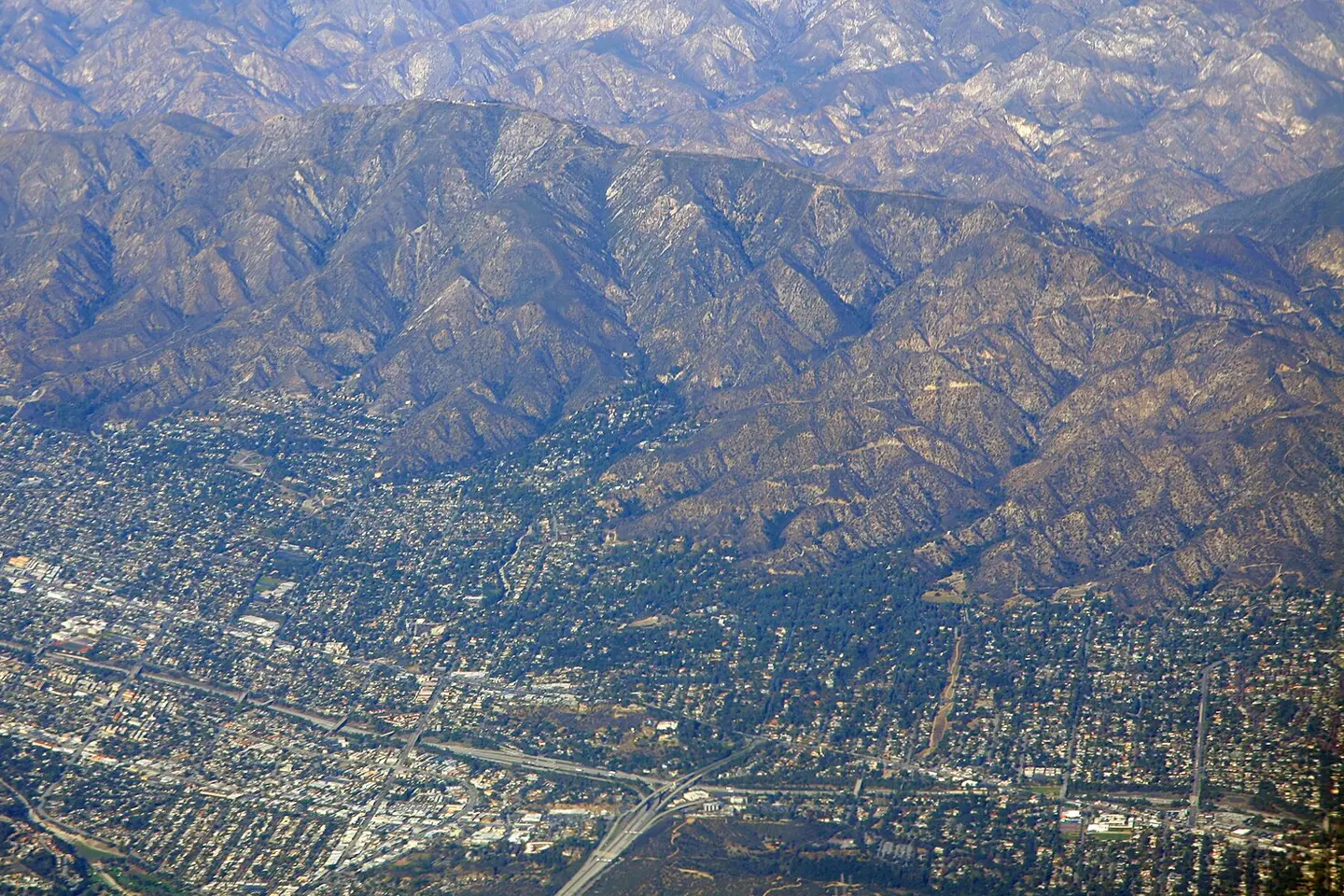Mount Lukens rising above La Crescenta-Montrose and the 210 Freeway
